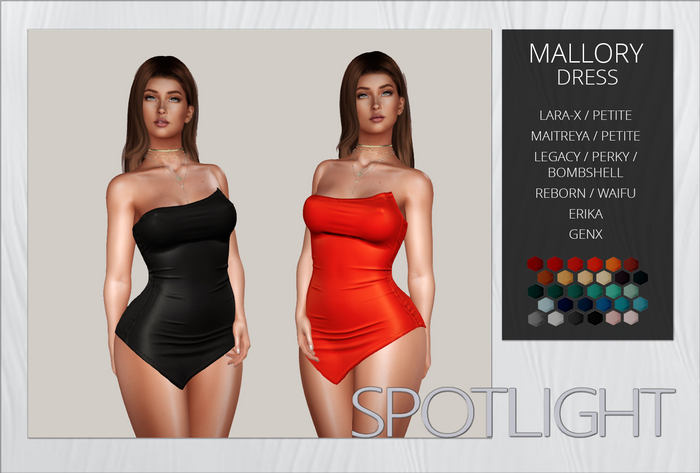 :SPOTLIGHT: MALLORY DRESS [UNPACK HUD]