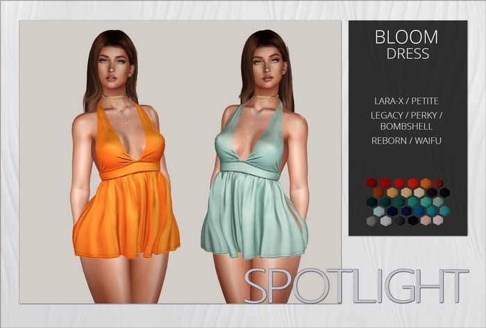 :SPOTLIGHT DEMO: BLOOM DRESS [UNPACK HUD]