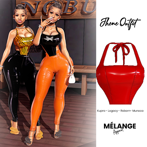 Melange: Jhene Top [Red]
