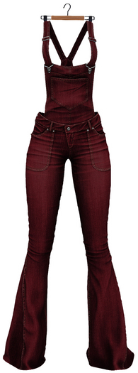 RIOT / Mercury Denim Overalls - Red