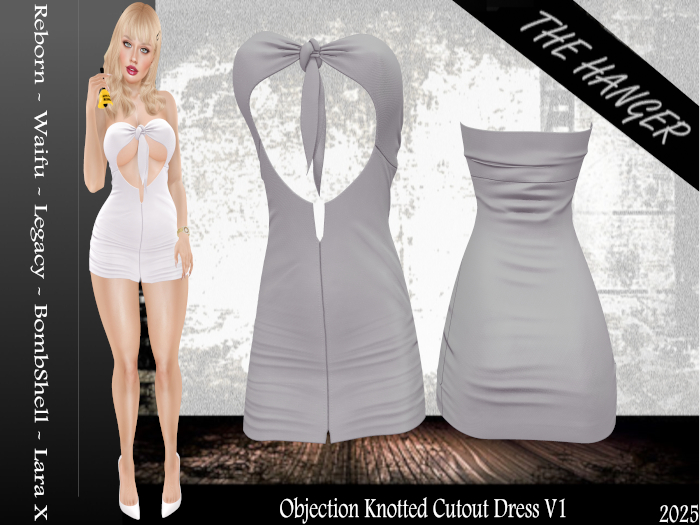 <The hanger> Objection Knotted Cutout Dress V1