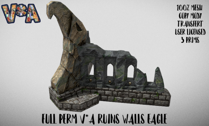 FULL PERM V*A RUINS WALLS EAGLE