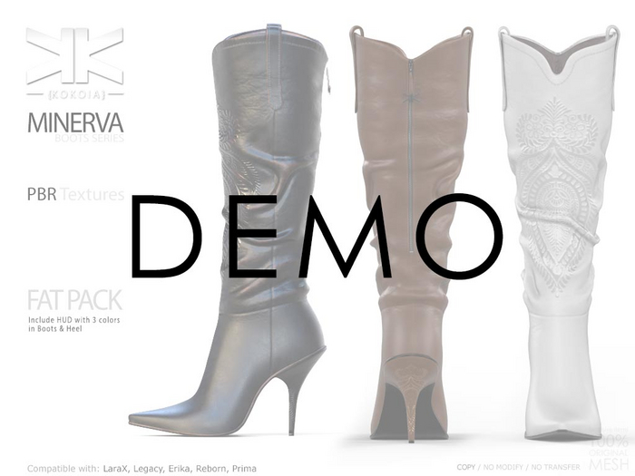 Demo :: Minerva :: Woman Boots :: Fat Pack :: {kokoia}