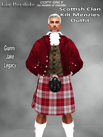 DEMO Scottish Kilt Clan Menzies 