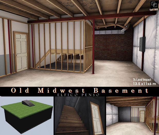 Elfico penso: Old Midwest Basement