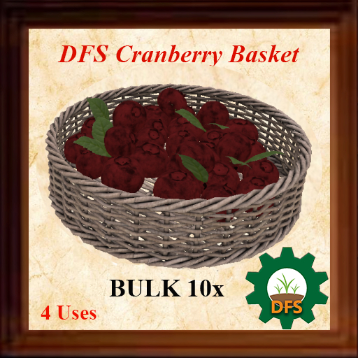 DFS Cranberry Basket x 10 [BULK 10 Baskets] SALE