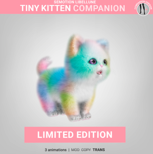 SEmotion Libellune Tiny Kitten Companion LIMITED