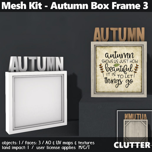 Clutter - Mesh Kit - Autumn Box Frame 3