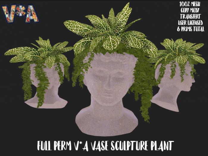 FULL PERM V*A VASE SCULPTURE PLANT