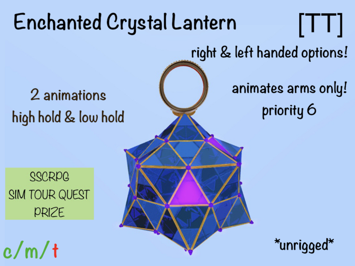 [TT] SSCRPG 20 Enchanted Crystal Lantern Click on/off