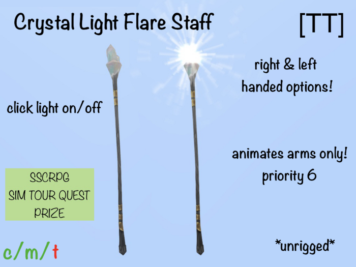[TT] SSCRPG 21 Carry Light Flare Staff click on off