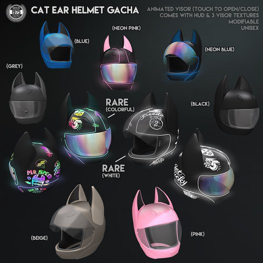 01-[Since1975]Cat Ear Helmets Colorful RARE