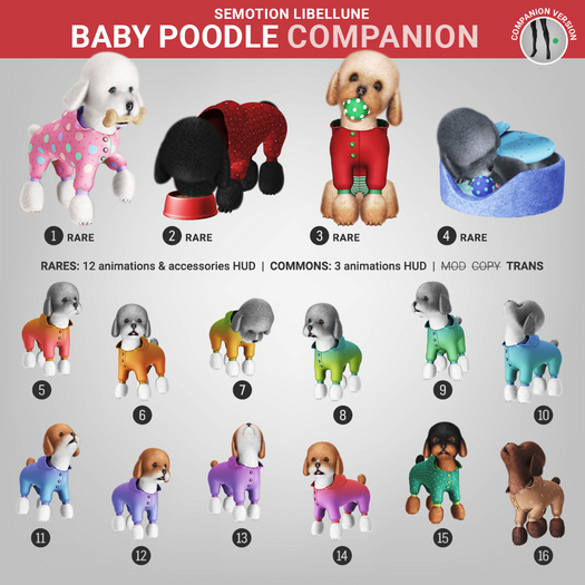 2. SEmotion Libellune Poodle Puppy Companion RARE
