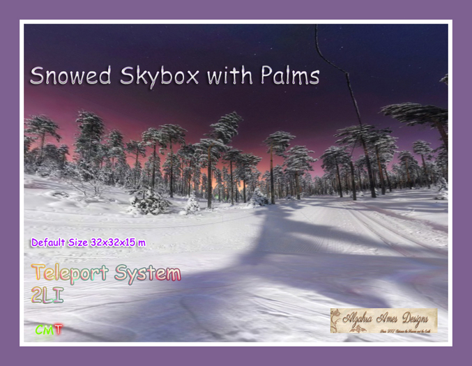 Snowed Skybox with Palms (Wear)
