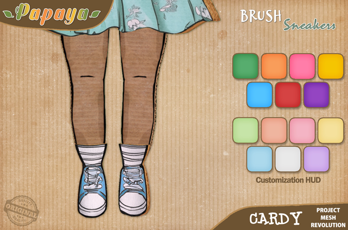 :Papaya: BRUSH Sneakers – Cardy & Cardo FATPACK