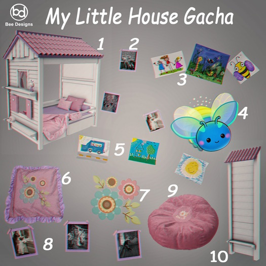 Bee Designs My little house gacha1 RARE