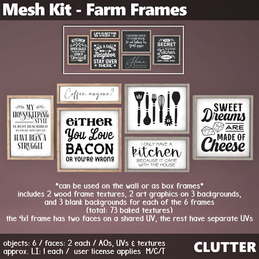 Clutter - Mesh Kit - Farm Frames