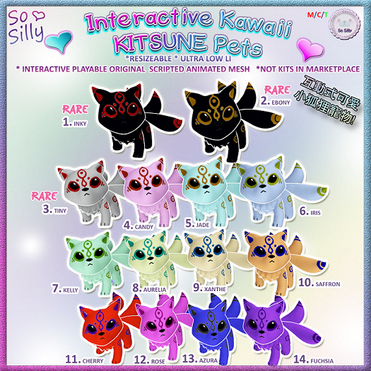 02. RARE KITSUNE Pet-EBONY SO SILLY