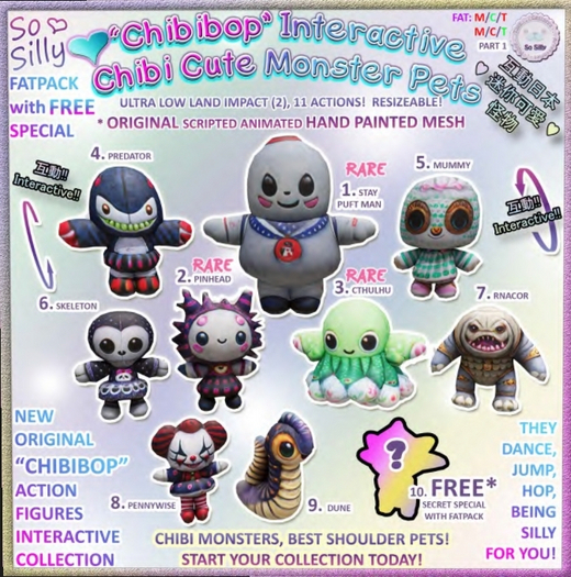 01. So Silly Chibi Monster Collection - Stay Puft Man RARE