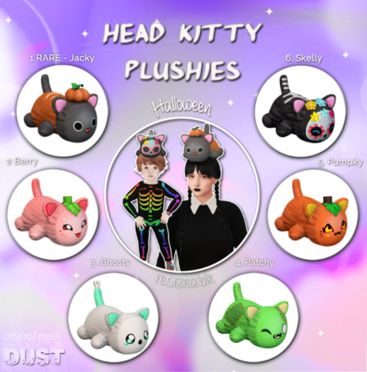 1 DUST: RARE Plush Head Kitty - Jacky