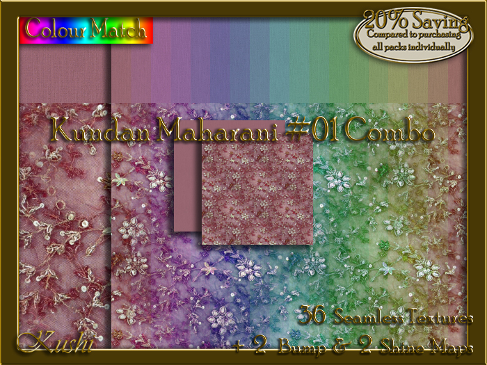 Kundan Maharani #01 COMBO Texture Bundle