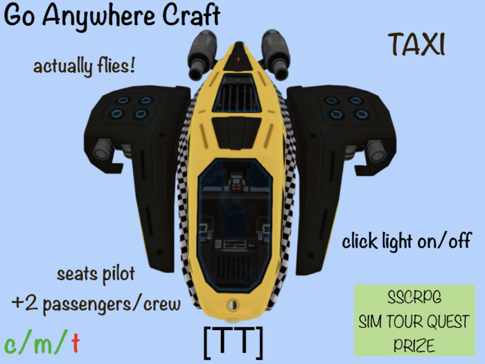 [TT] SSCRPG Silent Go Anywhere Craft - TAXI