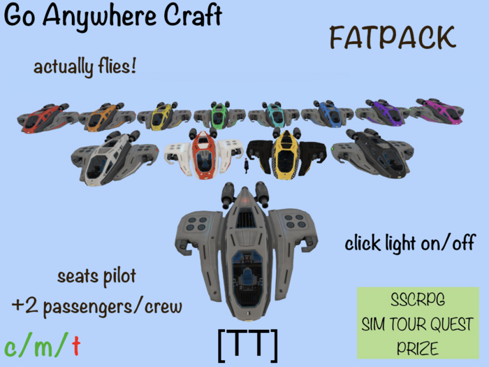 [TT] * SSCRPG Silent Go Anywhere Craft - FATPACK *