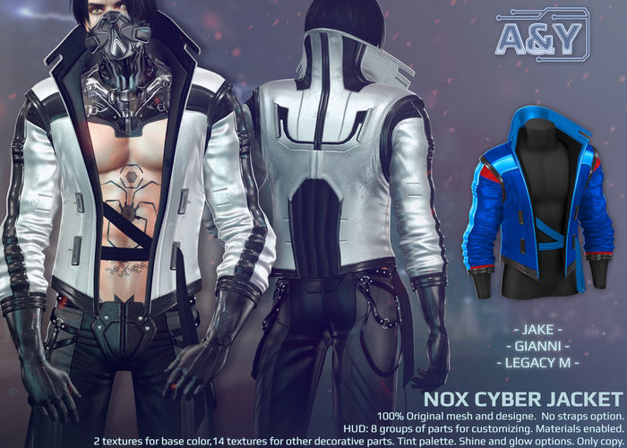A&Y Nox Cyber Jacket - Blue
