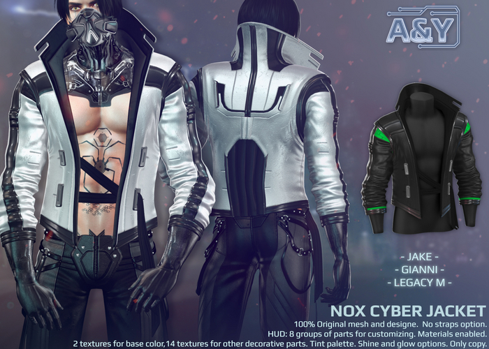 A&Y Nox Cyber Jacket - Black