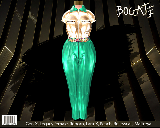 BOGATE _ Elegant BodySuit_Gold Green