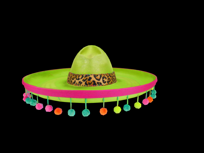 HB: Fiesta Leopard Sombrero FULL PERM