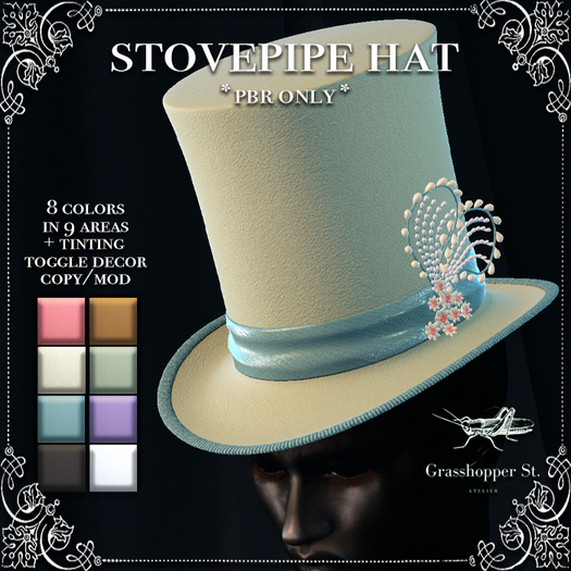 Grasshopper St Stovepipe Hat