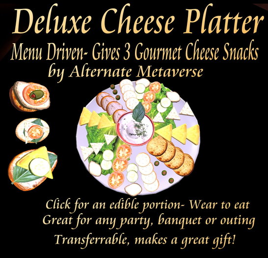 Deluxe Cheese Platter-Menu Driven-Gives Gourmet Snacks