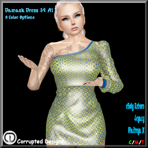 Damask Dress 34 A1
