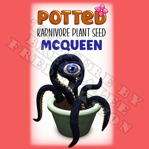 Potted: Karnivore Plant Seed: McQueen (ACTUAL PLANT SEED)