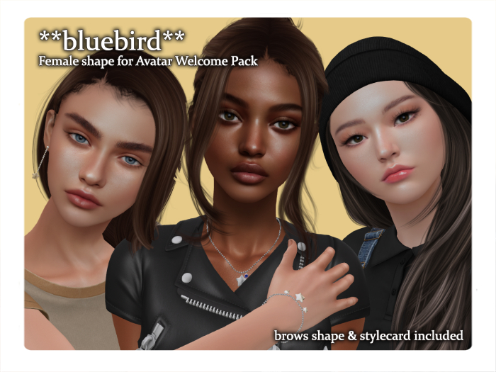 NO M/T **bluebird** Female shape for Avatar Welcome Pack