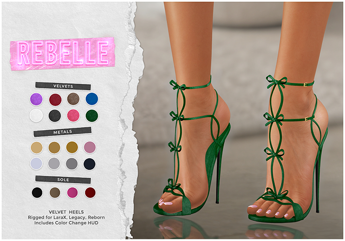 Rebelle - Velvet Heels