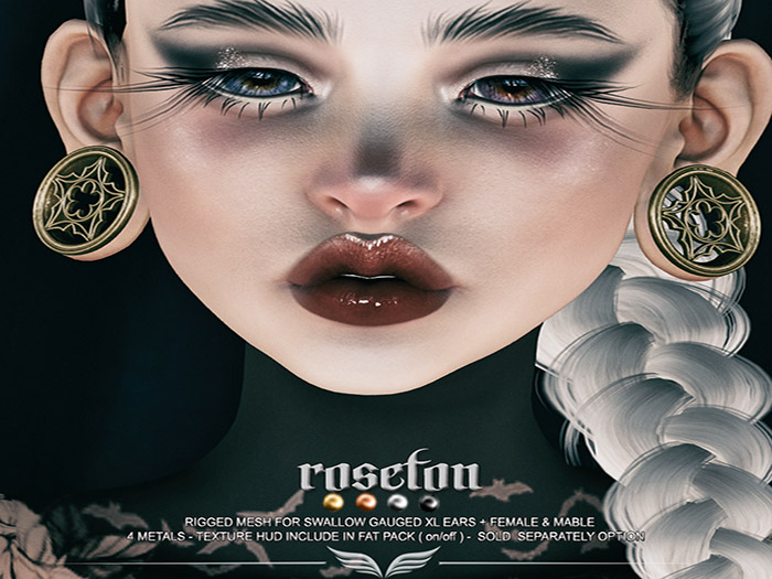 A*S ROSETON_^^Swallow^^Gauged XL Ears _FATPACK_(wear me)