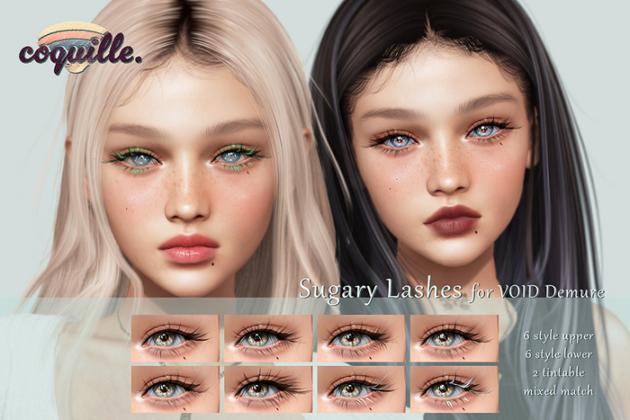 coquille. - Sugary Lashes for VOID Demure