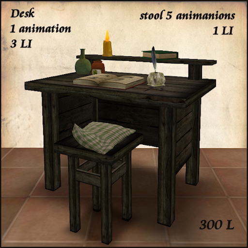 Hospital_ office, writing Desk, medieval