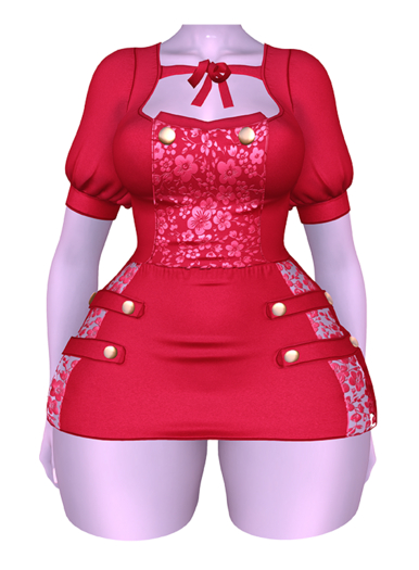 [FAME] Dress  - Alma / Red