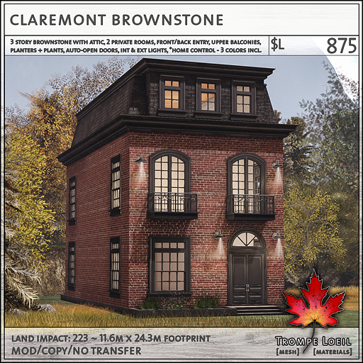 Trompe Loeil - Claremont Brownstone [mesh]
