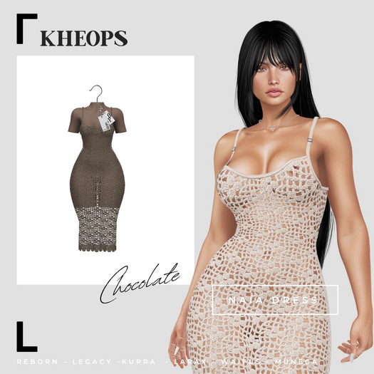 Kheops  /\ - NAIA - DRESS - Chocolate