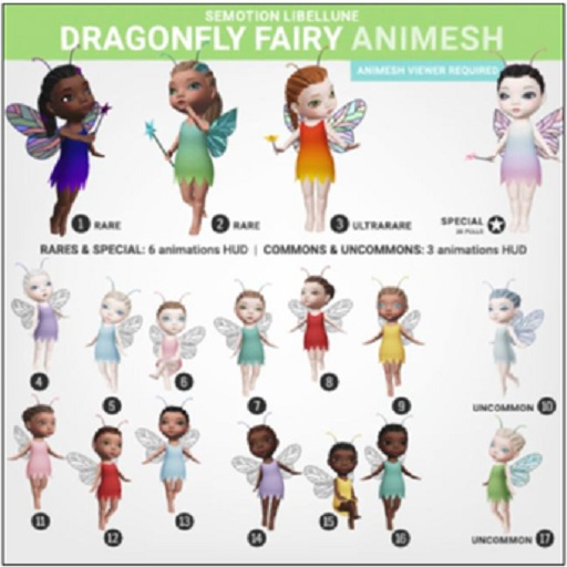 SEmotion Libellune Dragonfly Fairy Animesh UNCOMMON 17