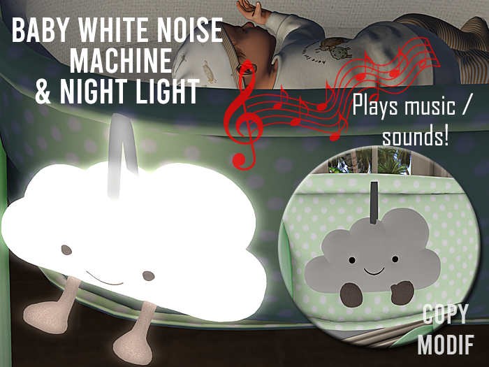 {Beloved} Cloud White Sound Machine / Night Light