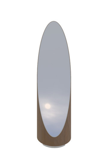LBB - STANDING EGG PBR MIRROR - WOOD