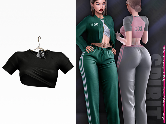 SPIRIT - Game top [BLACK]