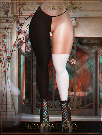 -LP- Leggings ^Peppi^-b-w BOM V