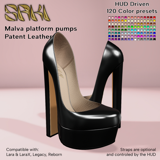 *S* Malva platform pumps - Patent Leather - FATPACK