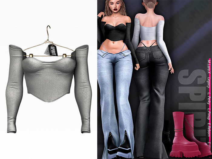 SPIRIT - Bekka top [GRAY]